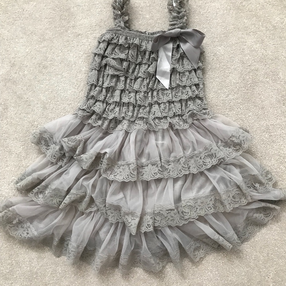 Girls 3 tier ruffle dress